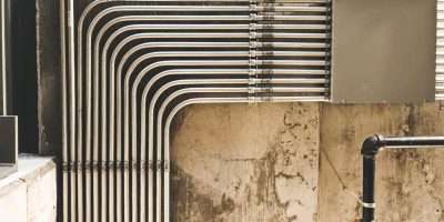 a sign on the side of a building